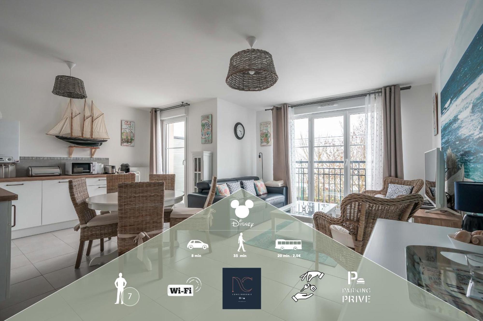 *Disneyland-Paris* 7Pers, Wifi, Netflix, Parking Montevrain Ngoại thất bức ảnh